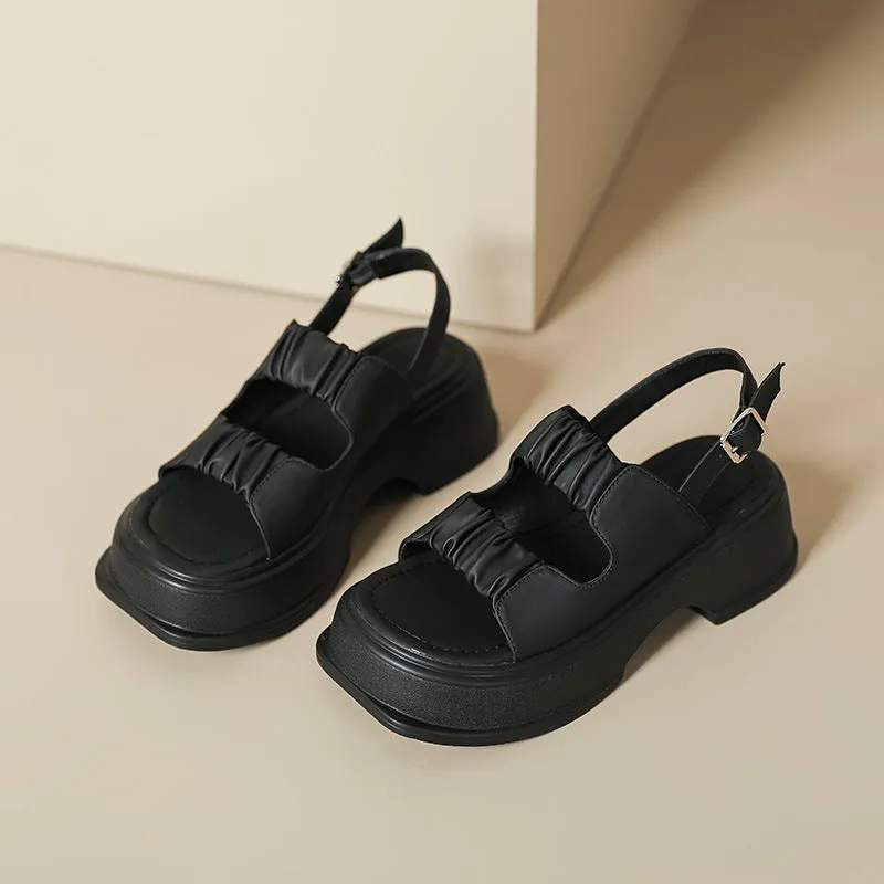 Women Minimalist Casual Chunky Sole Sandals