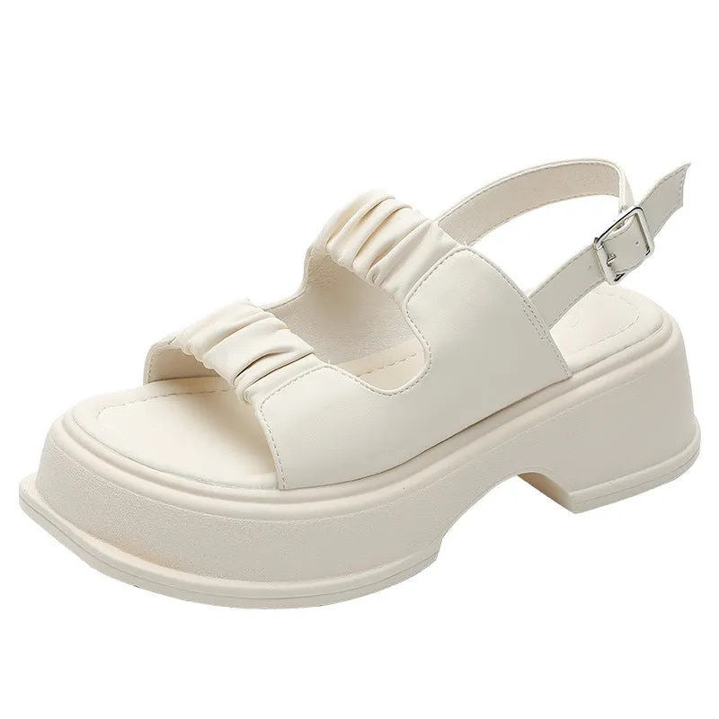 Women Minimalist Casual Chunky Sole Sandals