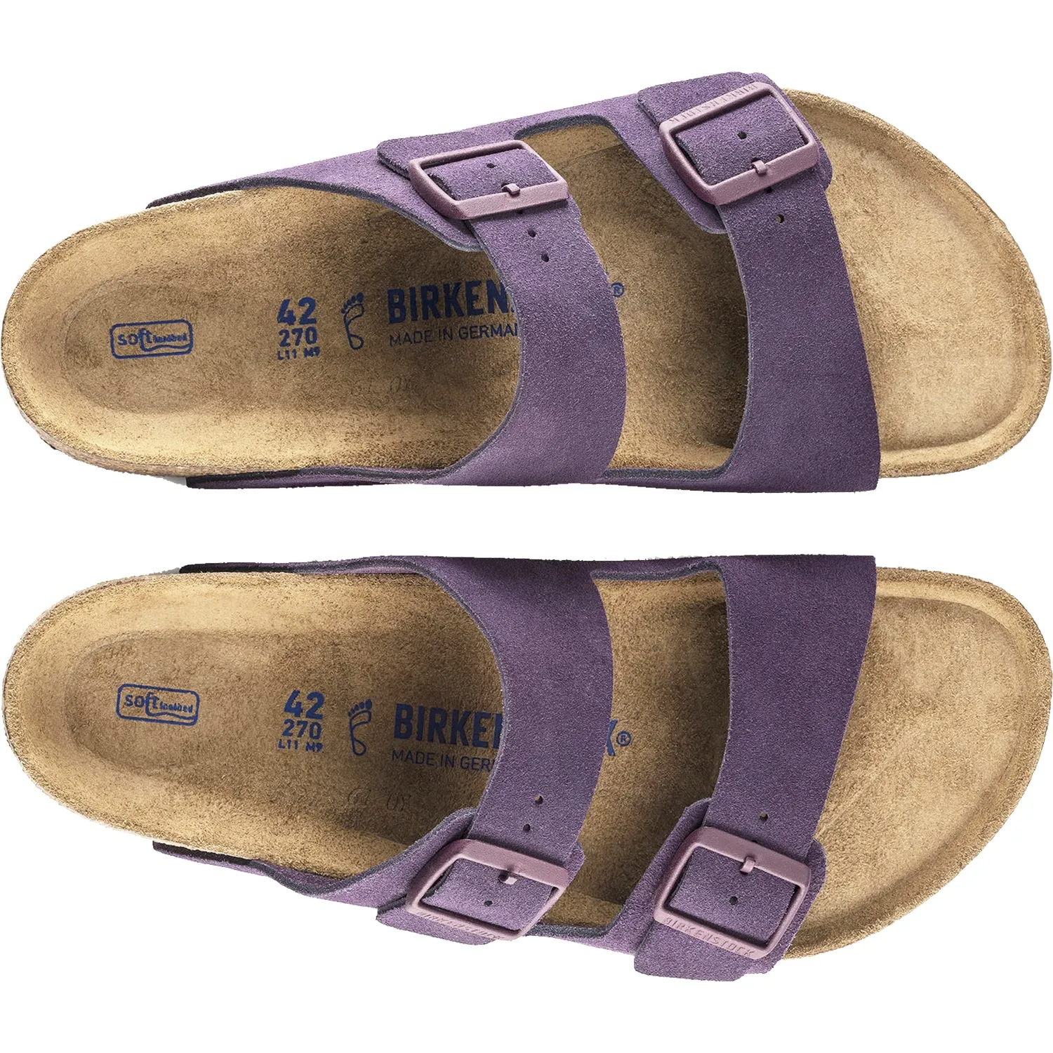 Women's Birkenstock Arizona Soft Footbed Blackberry Wine Suede