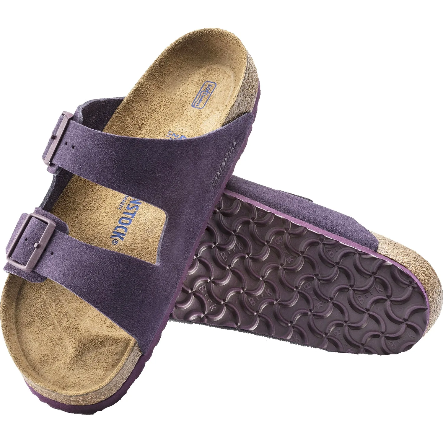 Women's Birkenstock Arizona Soft Footbed Blackberry Wine Suede