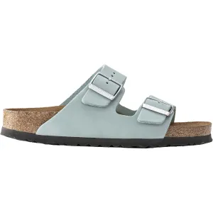 Women's Birkenstock Arizona Soft Footbed Faded Aqua Nubuck