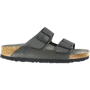 Women's Birkenstock Arizona Washed Metallic Antique Black Suede