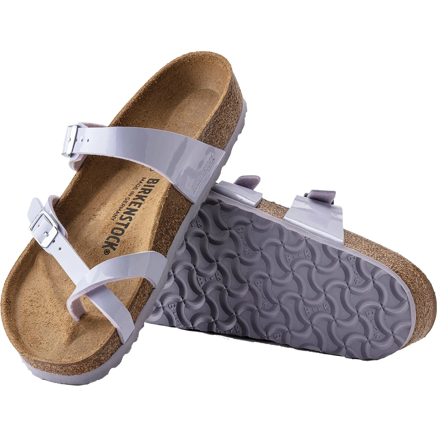 Women's Birkenstock Mayari Purple Frog Birko-Flor Patent