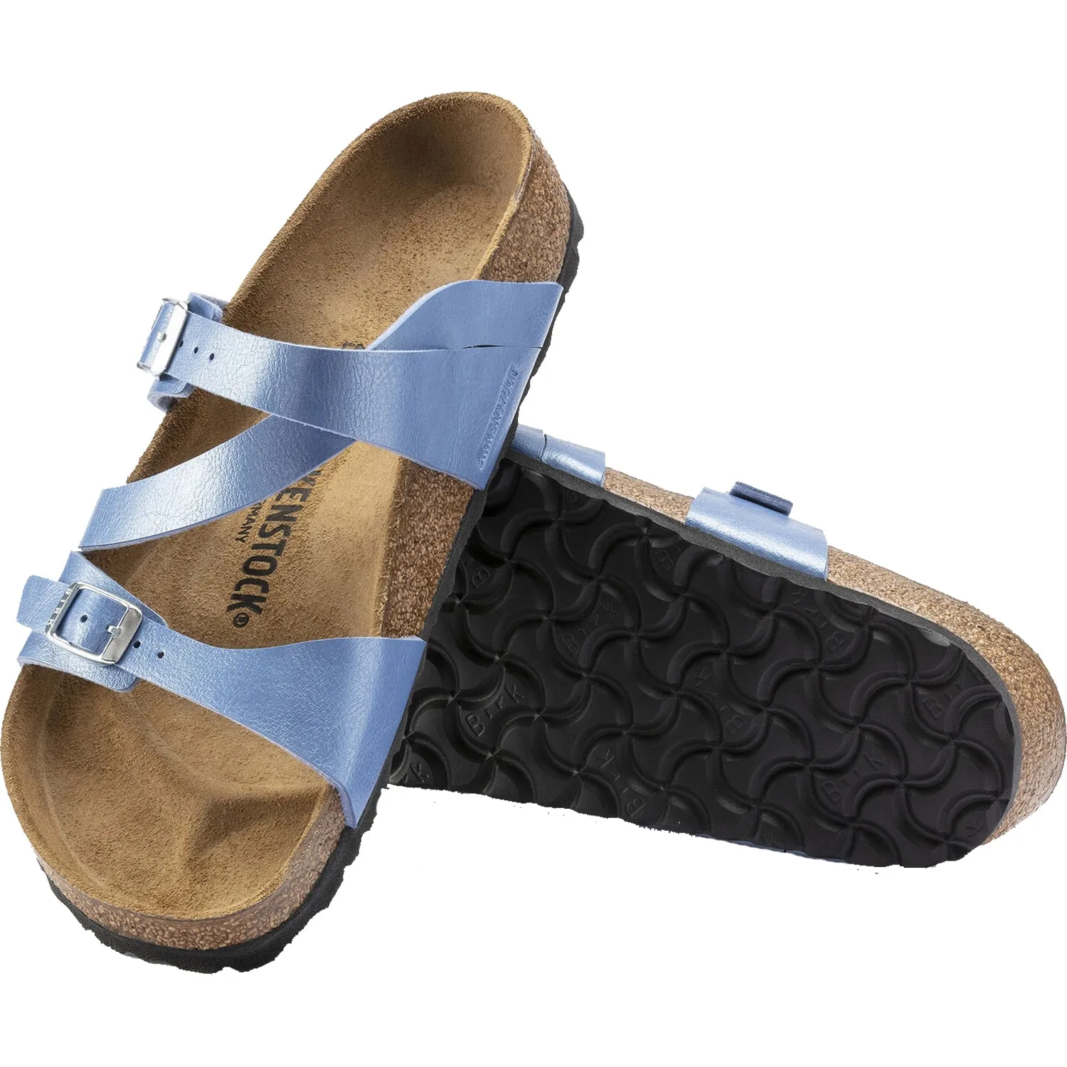 Women's Birkenstock Salina Riviera Blue Birko-Flor