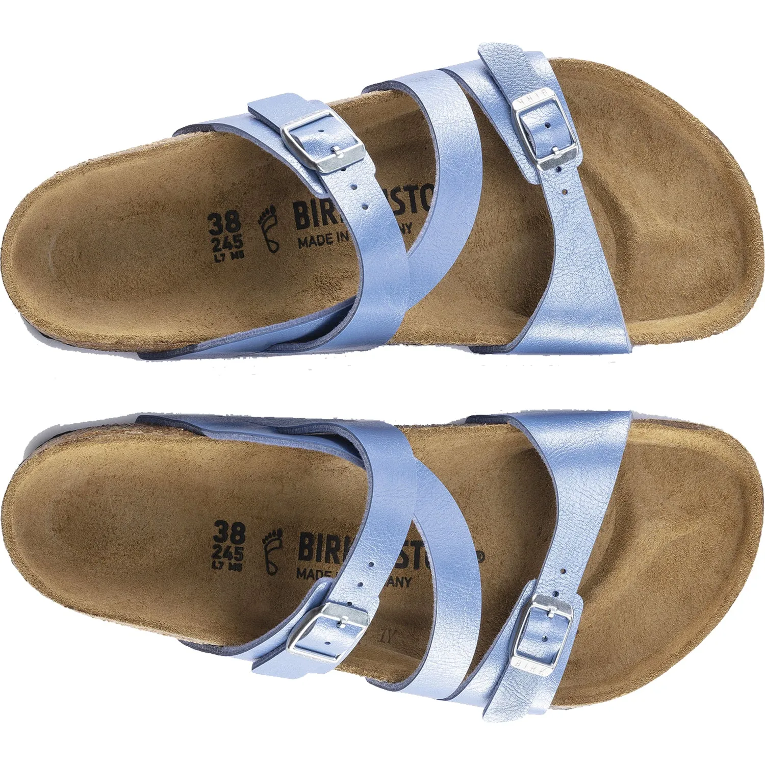 Women's Birkenstock Salina Riviera Blue Birko-Flor