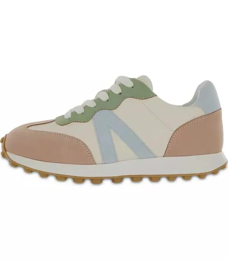 Women's Shoes MIA RACER Lace Up Sneakers GS1304104 BLUSH / BABY BLUE MULTI