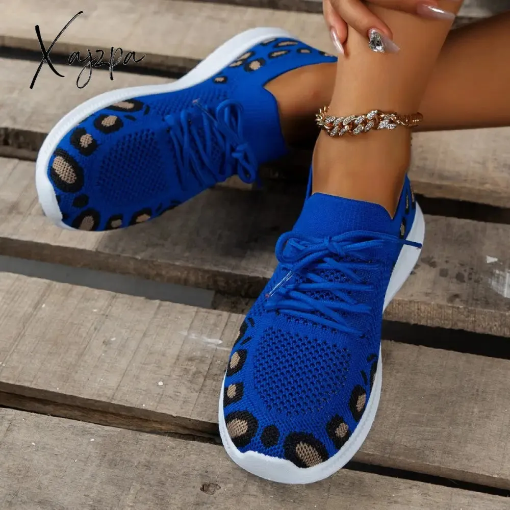 Xajzpa - Red Casual Sportswear Daily Patchwork Frenulum Round Comfortable Shoes